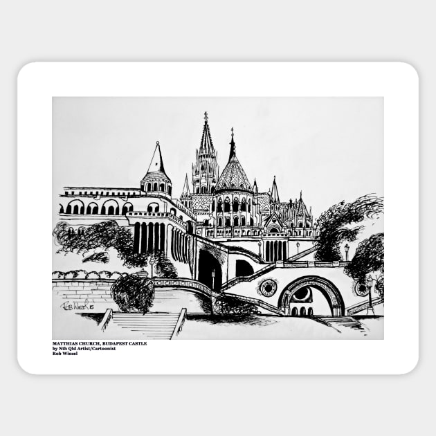 Matthias church, Budapest Castle Sticker by ROB51